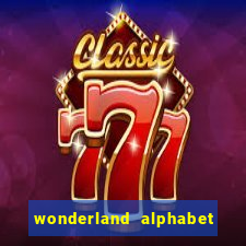 wonderland alphabet comic studio